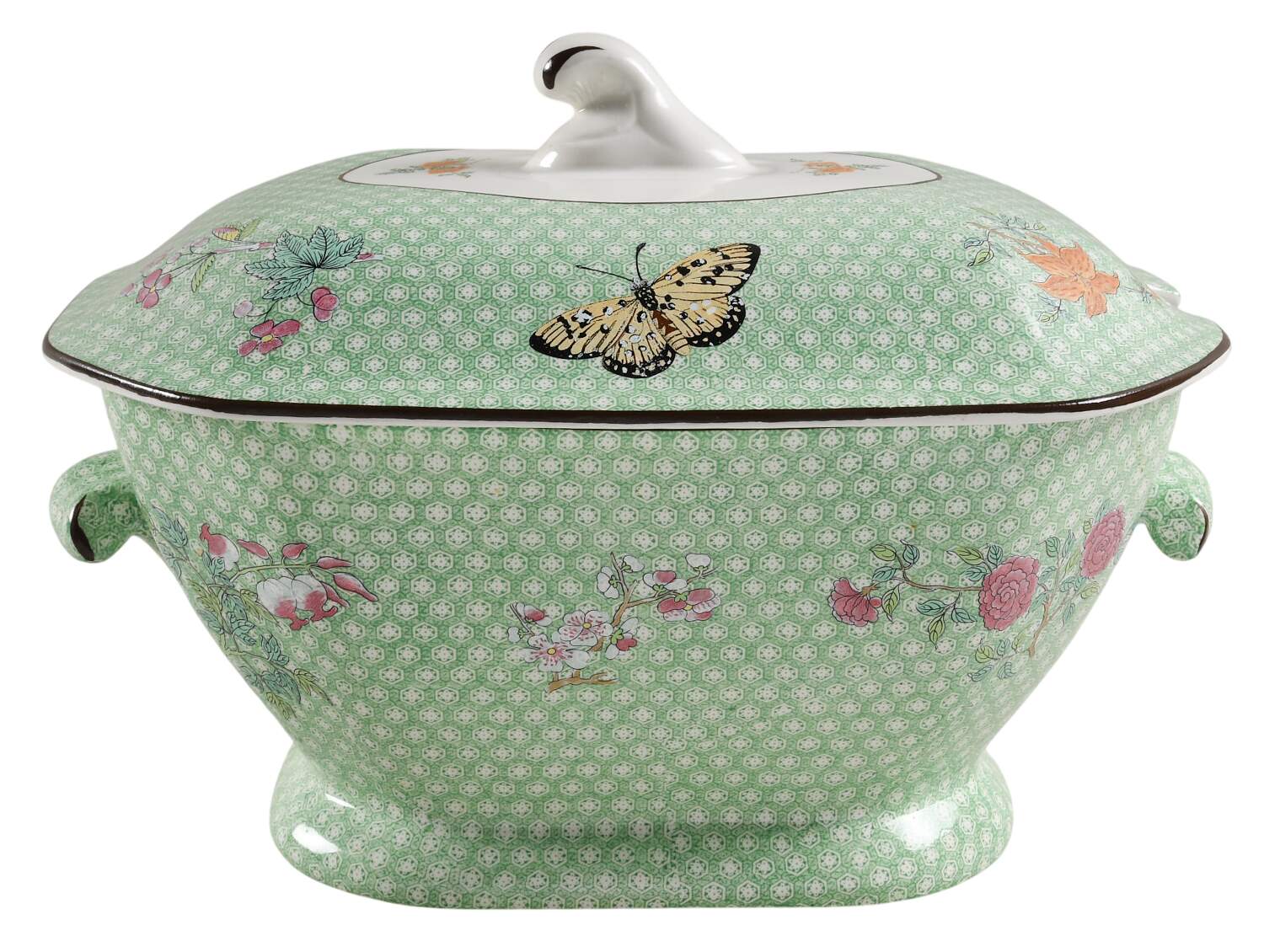 Cornelia Green Tureen &  Lid by Mottahedeh-1