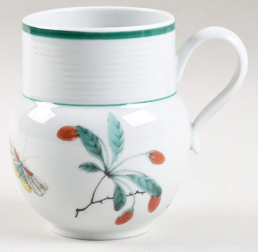 Famille Verte (Green Background) Mug by Mottahedeh-1