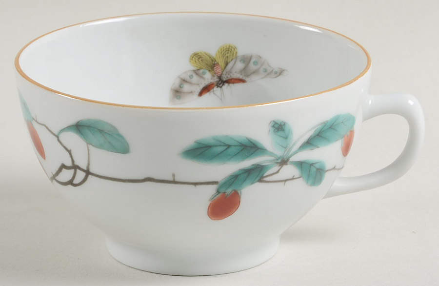 Famille Verte (Green Background) Footed Cup by Mottahedeh-1