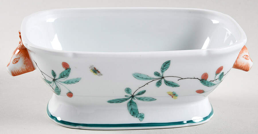 Famille Verte (Green Background) Tureen No Lid by Mottahedeh-1