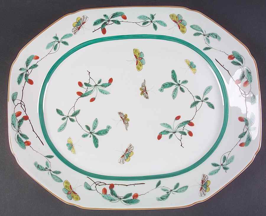 Famille Verte (Green Background) Underplate for Tureen by Mottahedeh-1