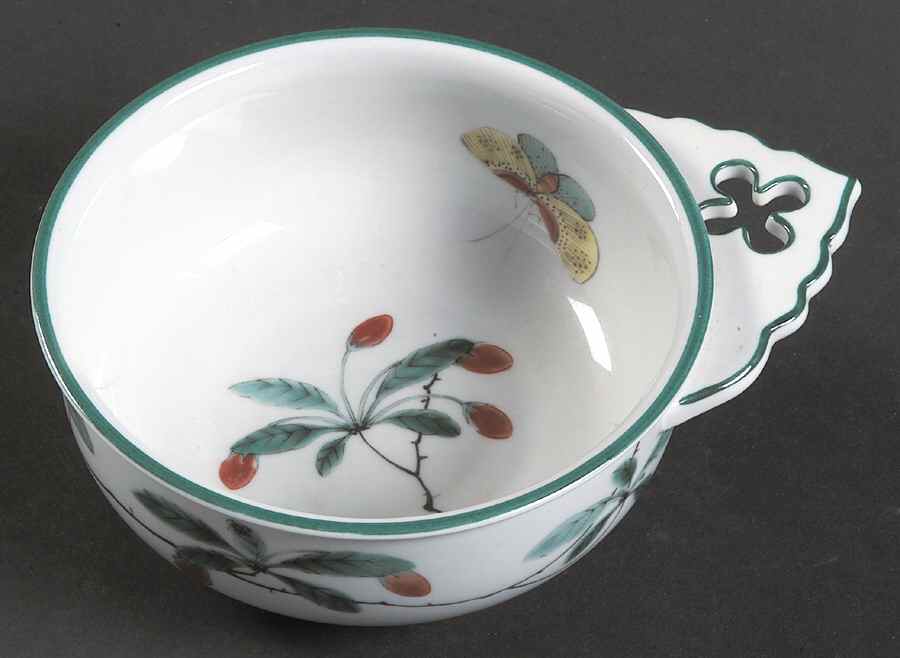 Famille Verte (Green Background) Porringer by Mottahedeh-1