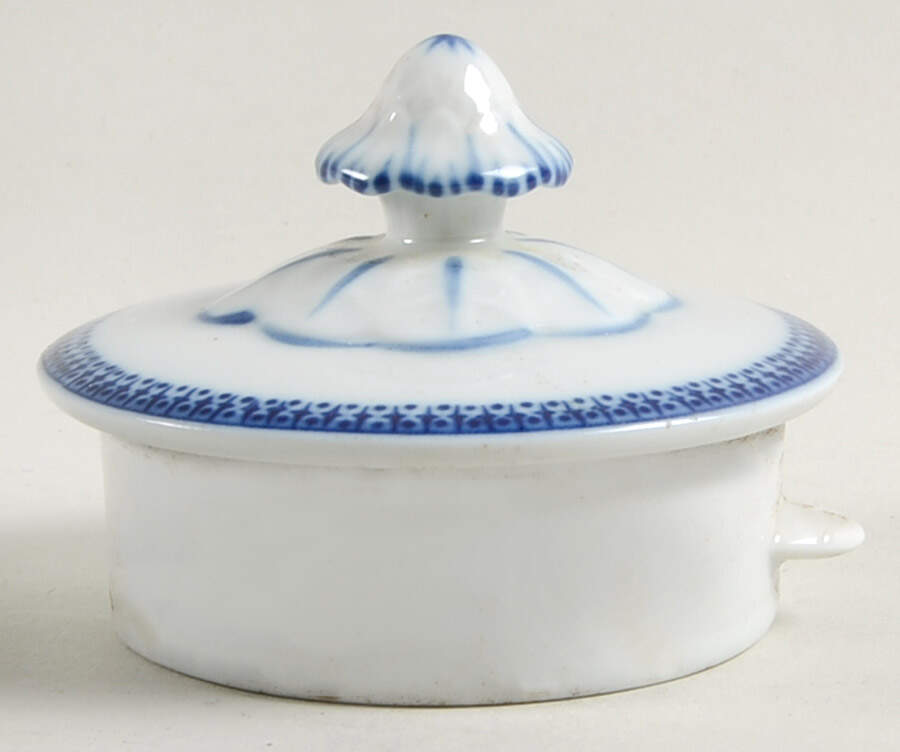 Fitzhugh Blue Lid for Teapot by Mottahedeh-1