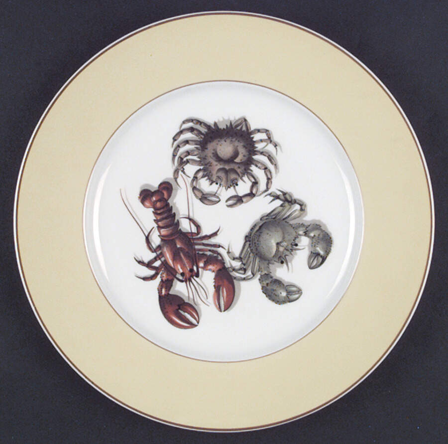 Fruits of The Sea Dinner Plate by Mottahedeh-1