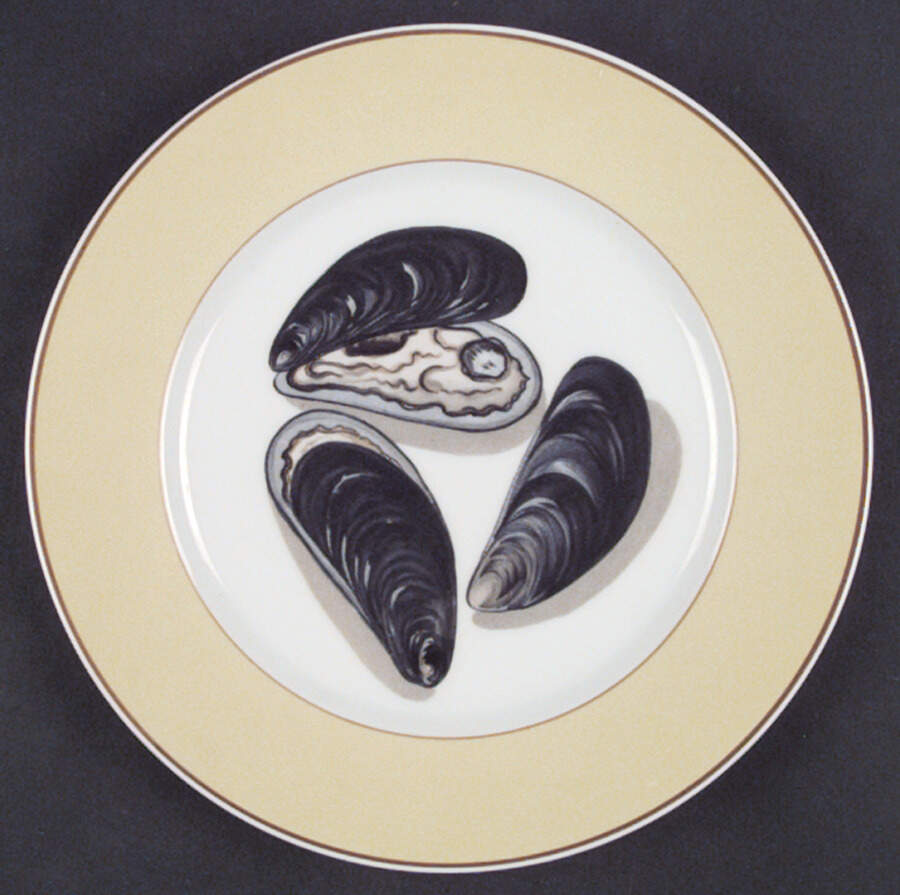 Fruits of The Sea Salad/Dessert Plate by Mottahedeh-1