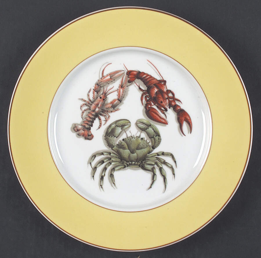 Fruits of The Sea Dinner Plate by Mottahedeh-1