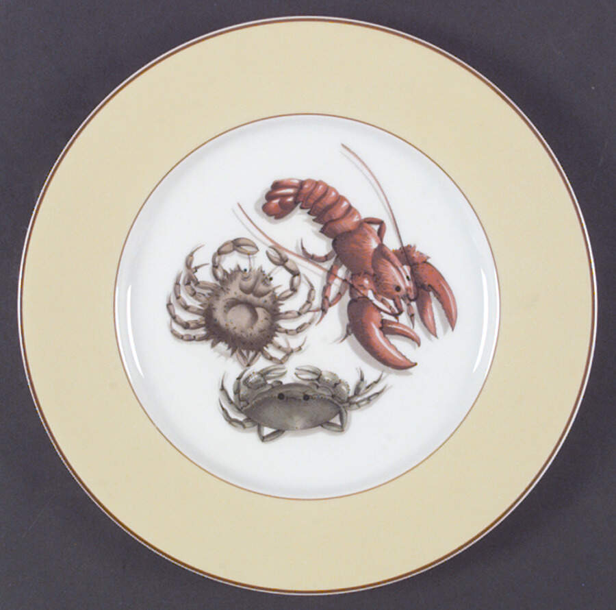 Fruits of The Sea Dinner Plate by Mottahedeh-1