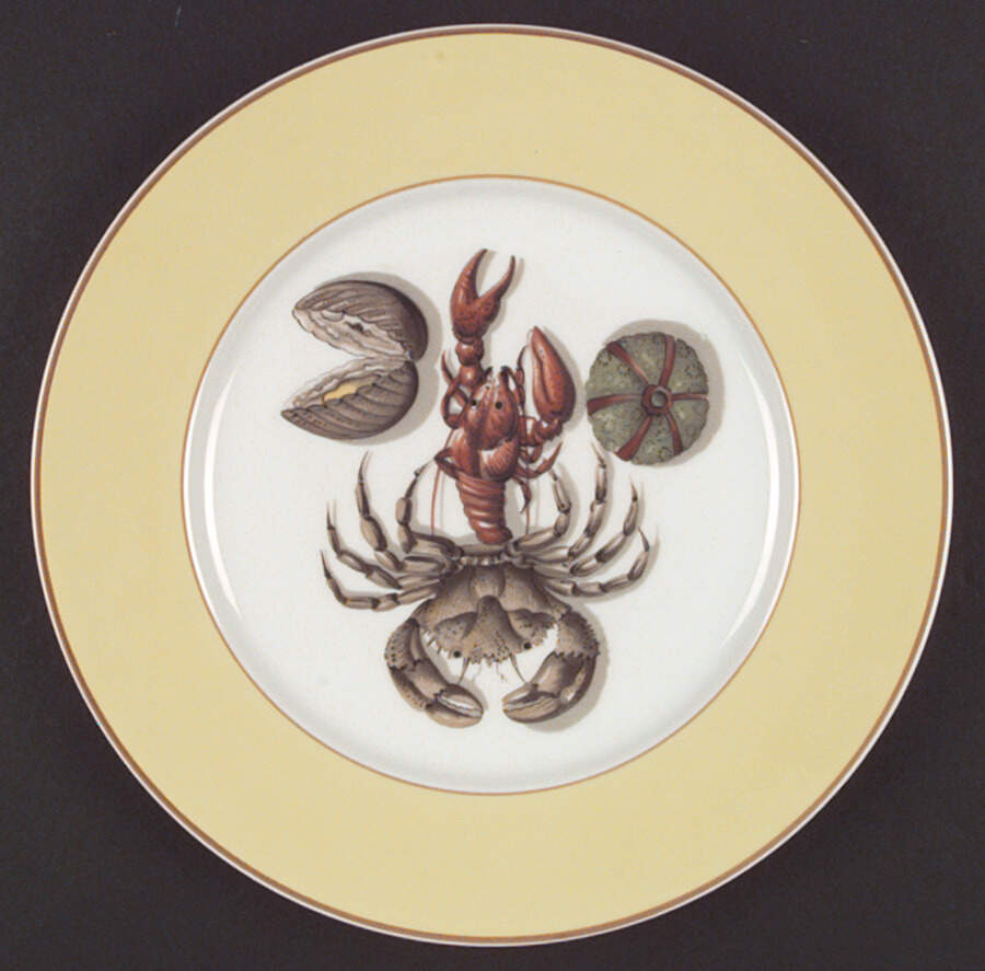 Fruits of The Sea Dinner Plate by Mottahedeh-1