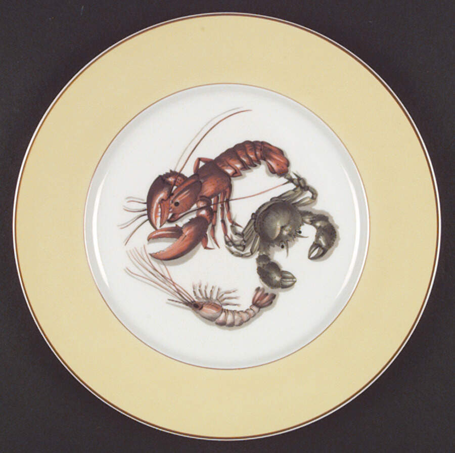 Fruits of The Sea Dinner Plate by Mottahedeh-1
