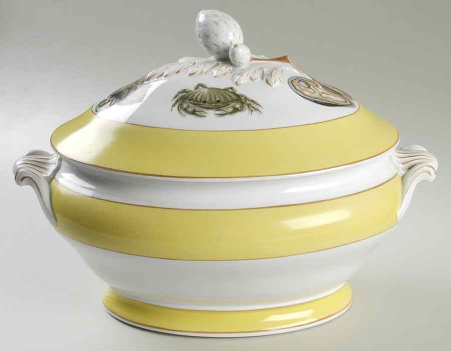 Fruits of The Sea Tureen & Lid by Mottahedeh-1