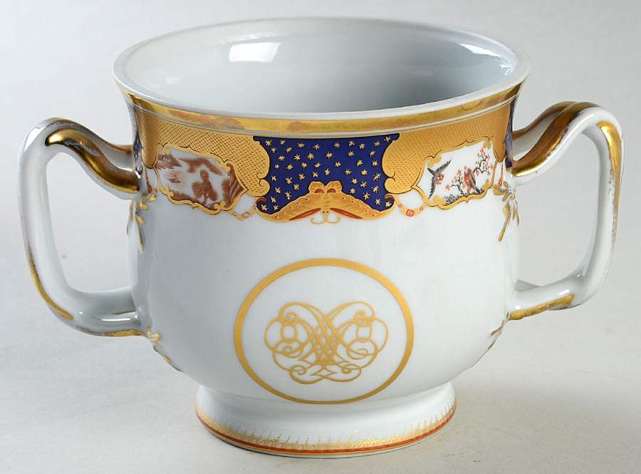 Golden Butterfly Sugar Bowl No Lid by Mottahedeh-1