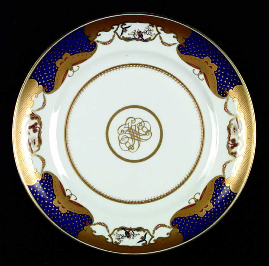 Golden Butterfly Dinner Plate by Mottahedeh-1