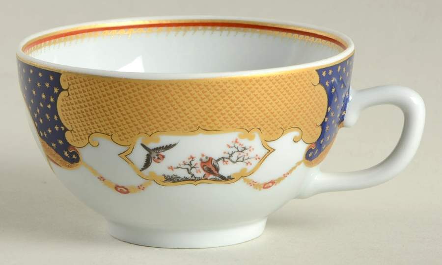 Golden Butterfly Flat Cup by Mottahedeh-1