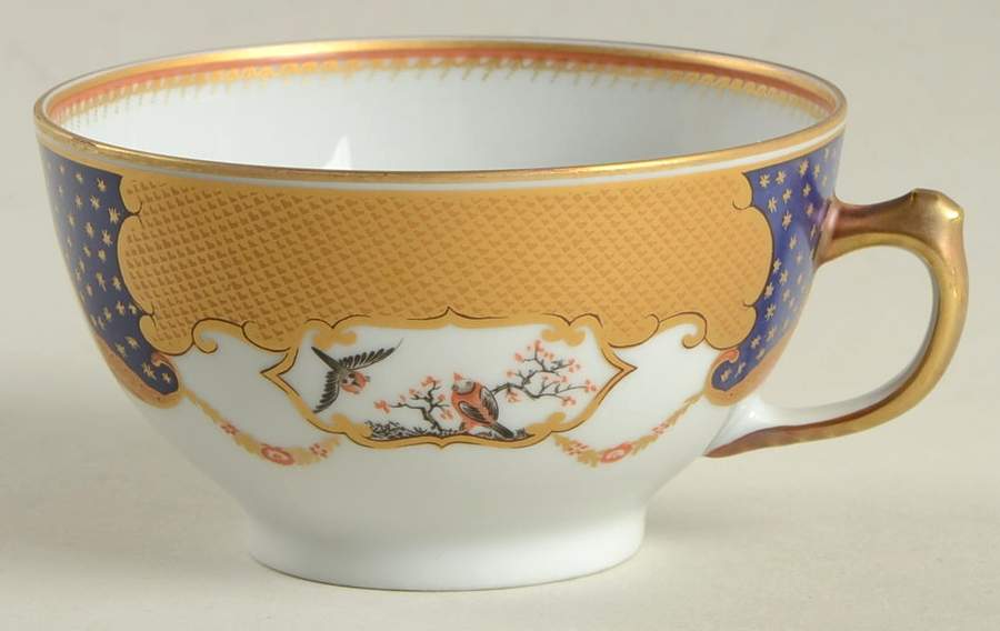 Golden Butterfly Flat Cup by Mottahedeh-1