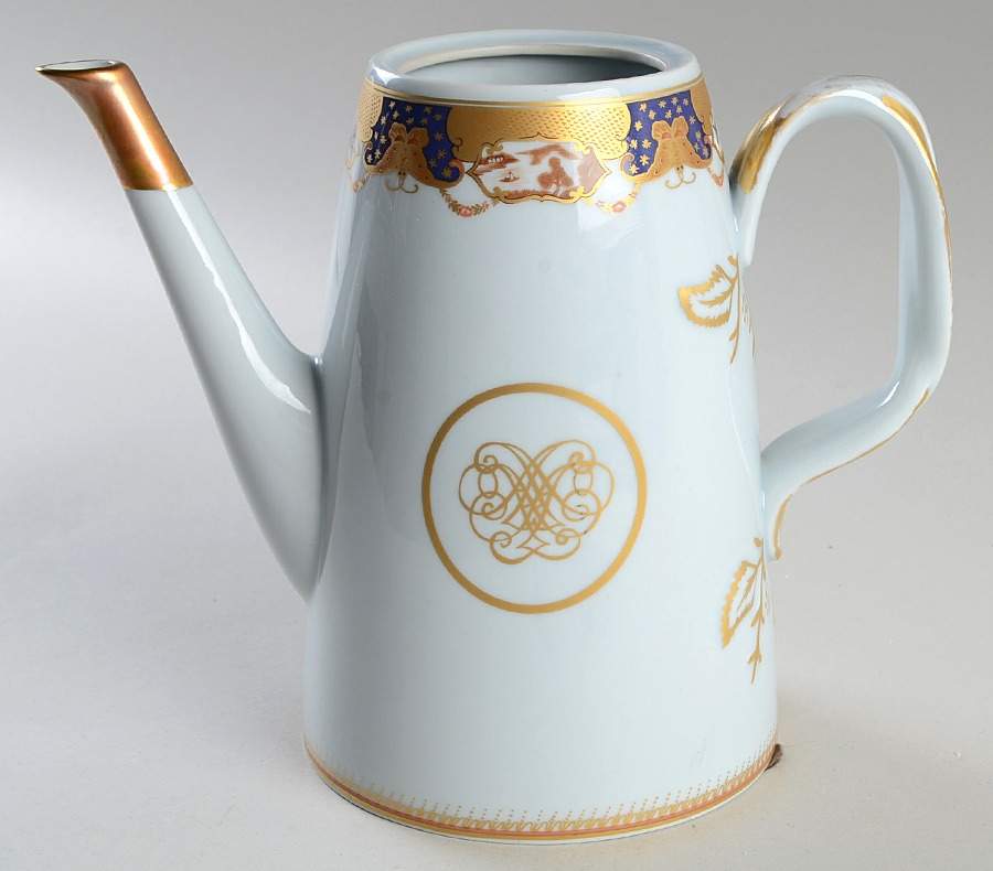 Golden Butterfly Coffee Pot No Lid by Mottahedeh-1