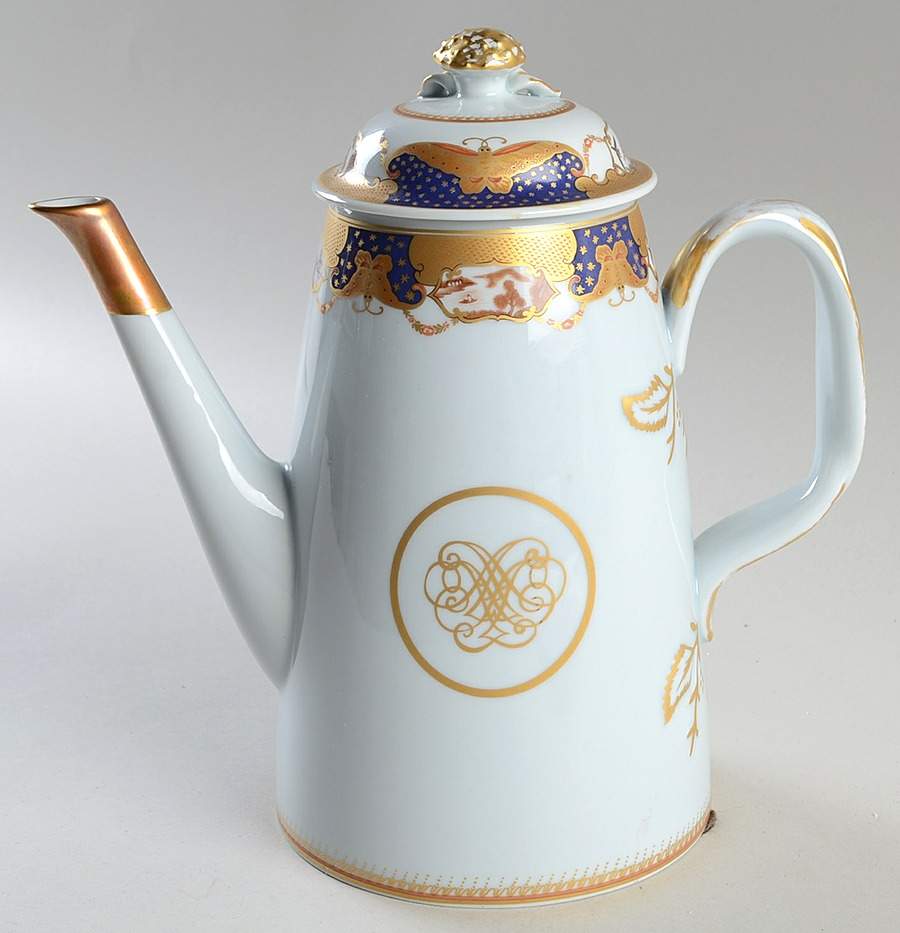 Golden Butterfly Coffee Pot & Lid by Mottahedeh-1