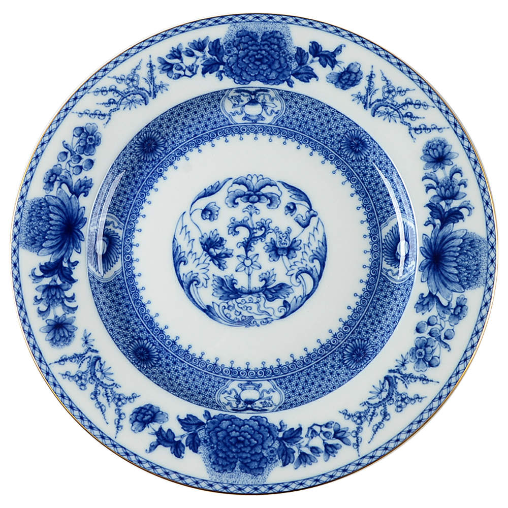 Imperial Blue Dinner Plate by Mottahedeh-1