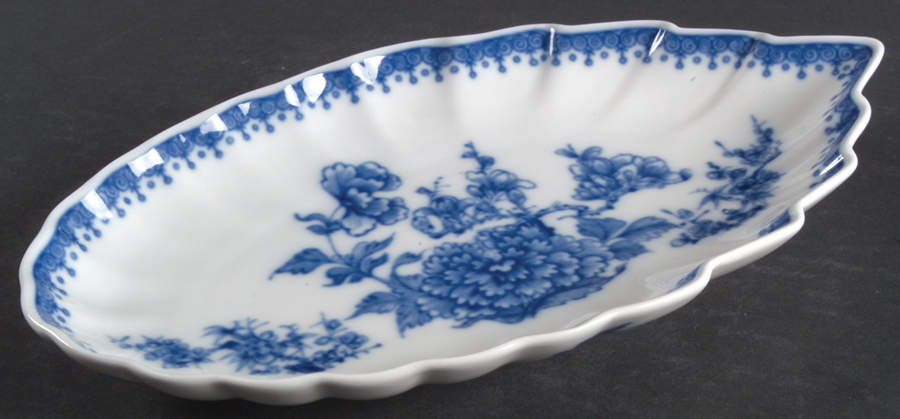 Imperial Blue Leaf Tray by Mottahedeh-1
