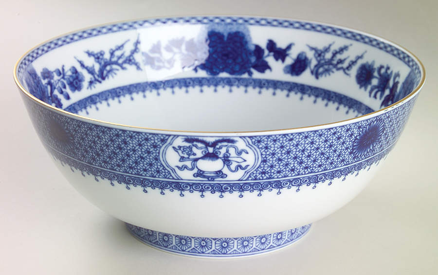 Imperial Blue 9" Salad Serving Bowl by Mottahedeh-1