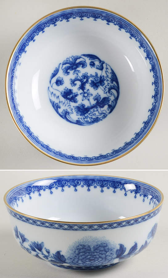Imperial Blue Dessert Bowl by Mottahedeh-1