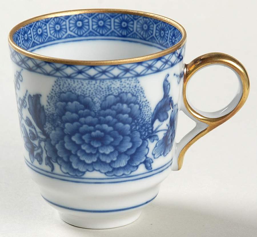 Imperial Blue Flat Demitasse Cup by Mottahedeh-1