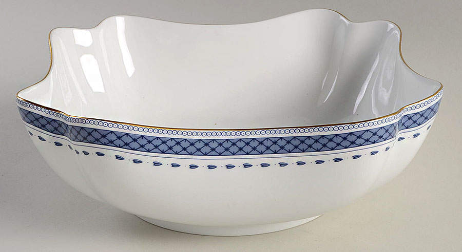 Indigo 9" Square Vegetable Bowl by Mottahedeh-1