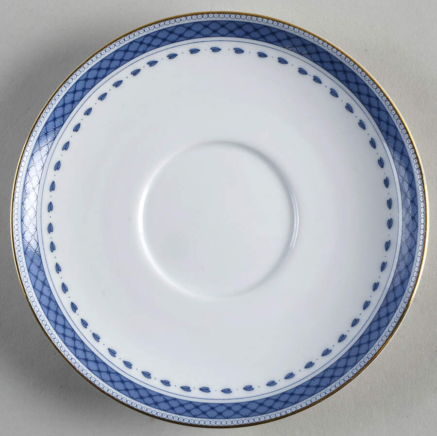 Indigo Saucer for Cream Soup Bowl by Mottahedeh-1