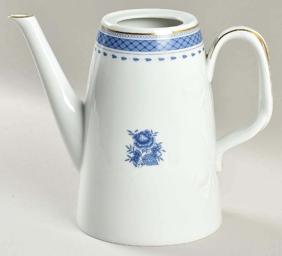Indigo Coffee Pot No Lid by Mottahedeh-1