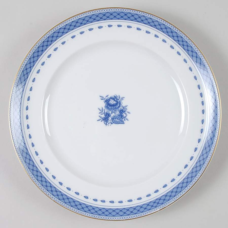 Indigo Salad/Dessert Plate by Mottahedeh-1