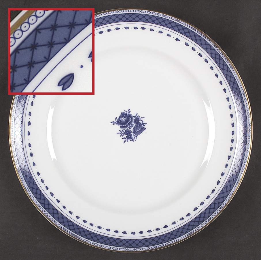 Indigo Dinner Plate by Mottahedeh-1