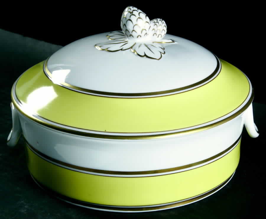 Lisbon Round Covered Vegetable by Mottahedeh-1