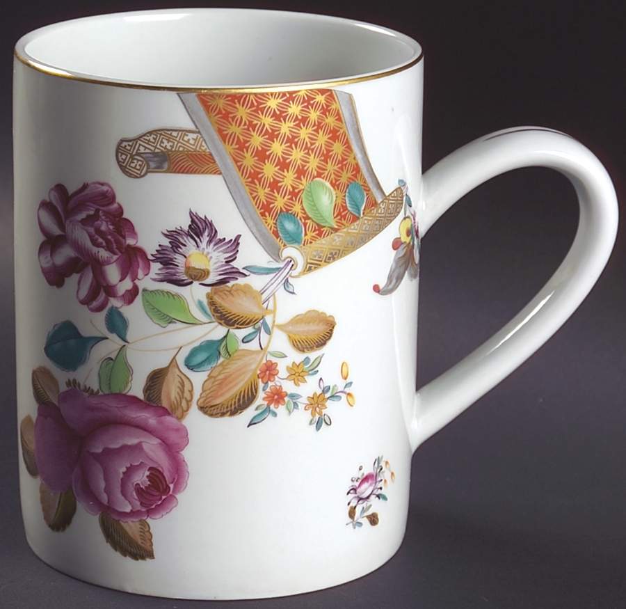 Lowestoft Rose Grandmug by Mottahedeh-1