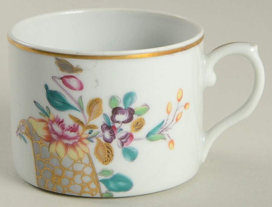 Lowestoft Rose Flat Cup by Mottahedeh-1