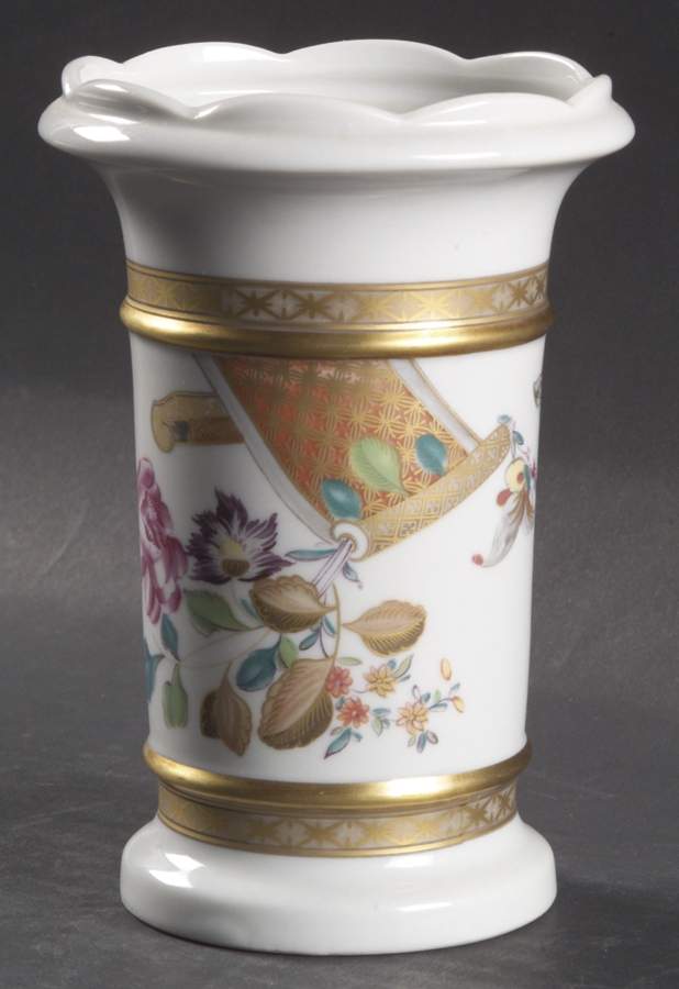 Lowestoft Rose 5" Spill Vase by Mottahedeh-1