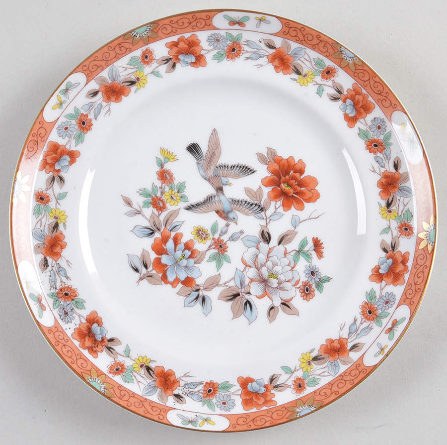 Magnolia & Birds Salad Plate by Mottahedeh-1