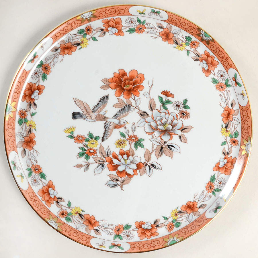 Magnolia & Birds Tart Plate by Mottahedeh-1