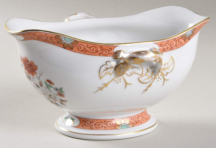 Magnolia & Birds Gravy Boat by Mottahedeh-1