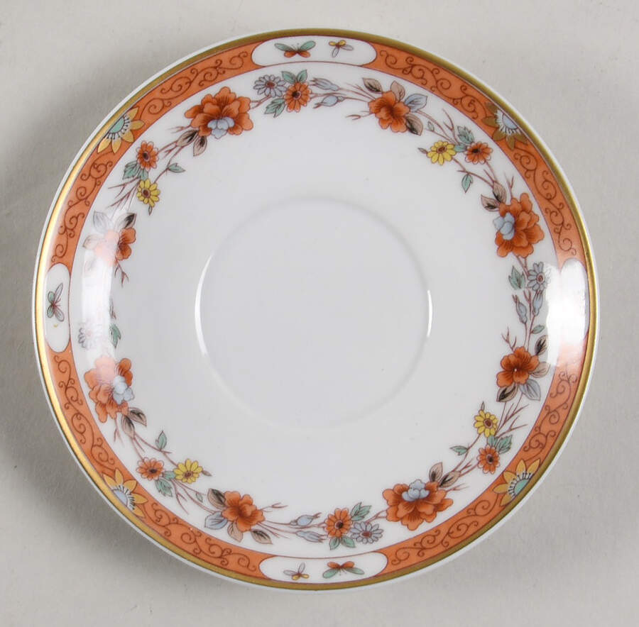 Magnolia & Birds Saucer for Demitasse Cup by Mottahedeh-1