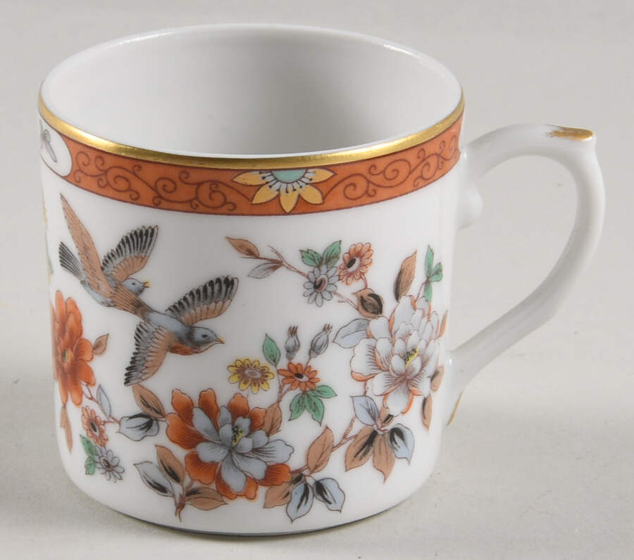 Magnolia & Birds Flat Demitasse Cup by Mottahedeh-1