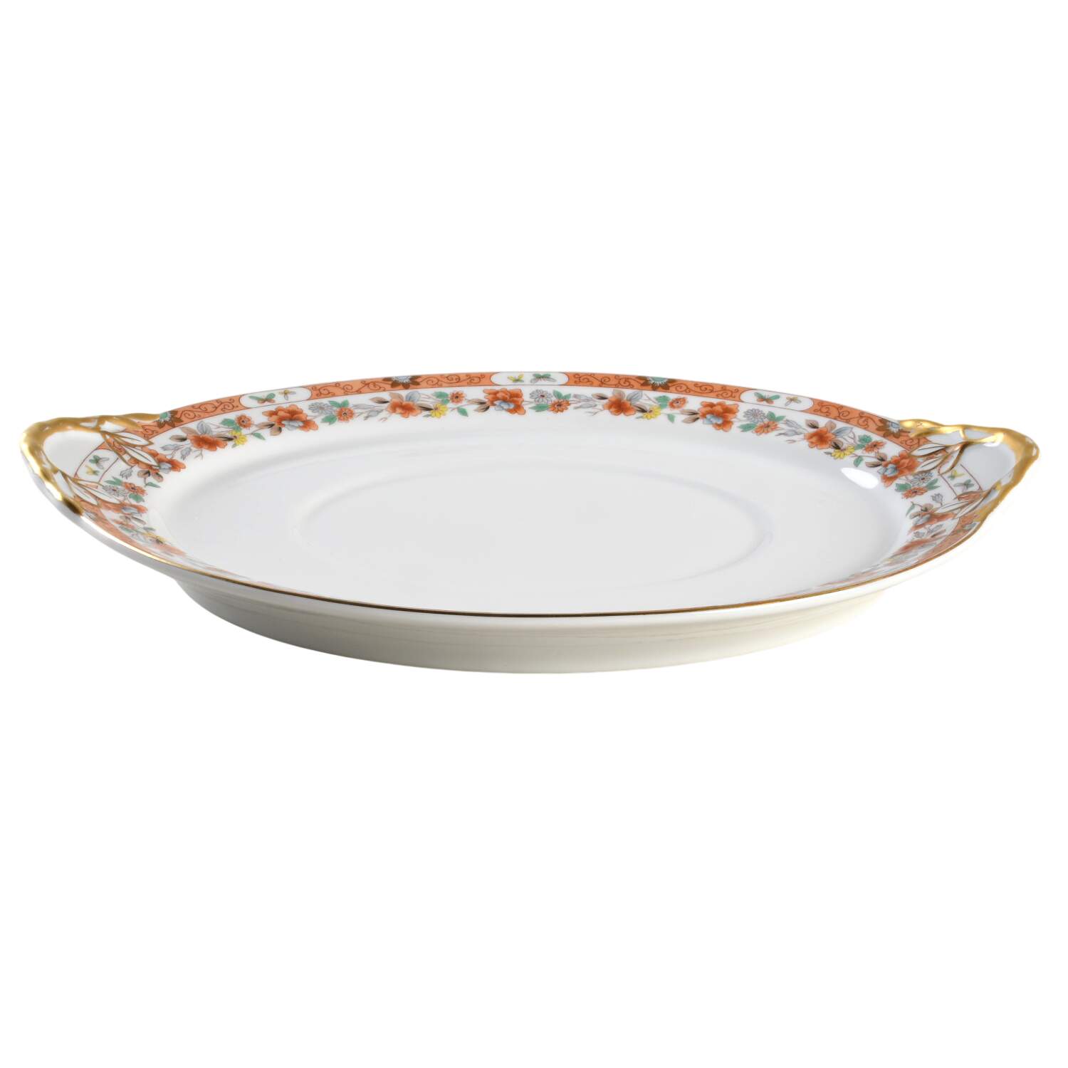 Magnolia & Birds Underplate for Oval Tureen by Mottahedeh-1