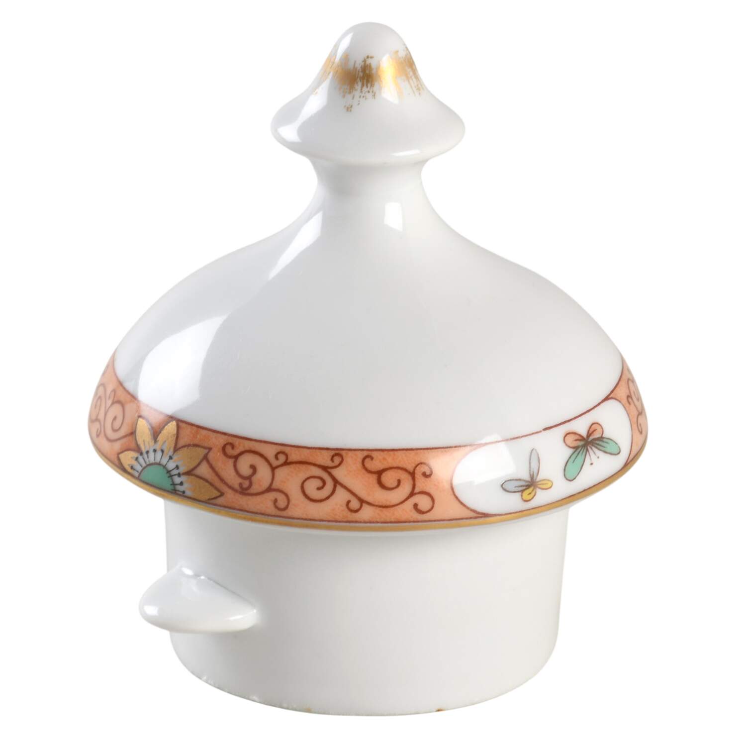 Magnolia & Birds Lid for Coffee Pot by Mottahedeh-1