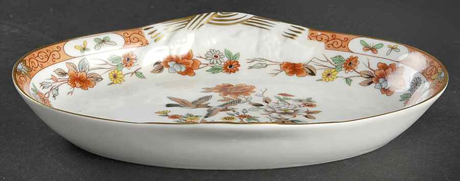 Magnolia & Birds Small Oval Tray by Mottahedeh-1
