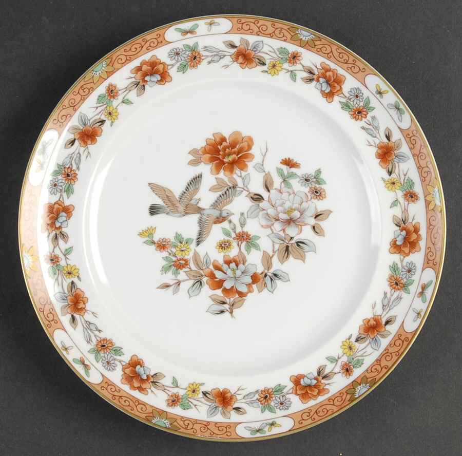 Magnolia & Birds Salad/Dessert Plate by Mottahedeh-1