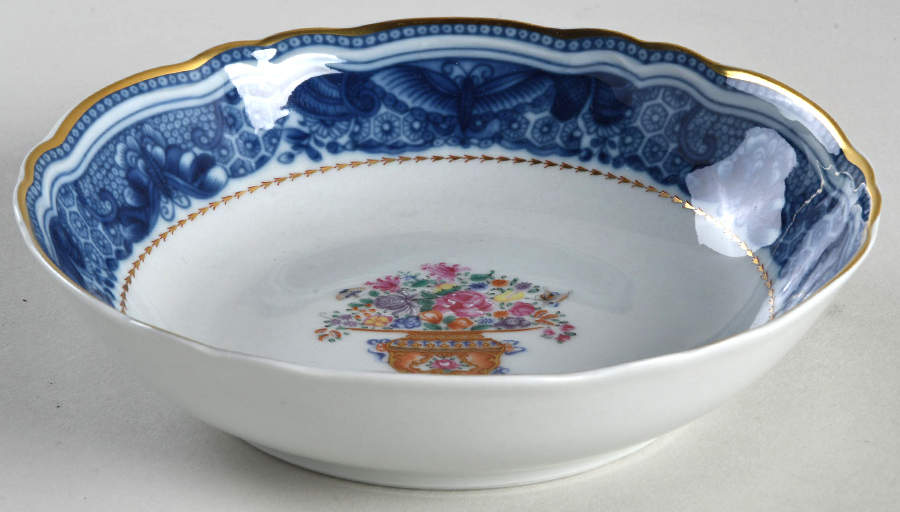 Mandarin Bouquet Fruit/Dessert (Sauce) Bowl by Mottahedeh-1