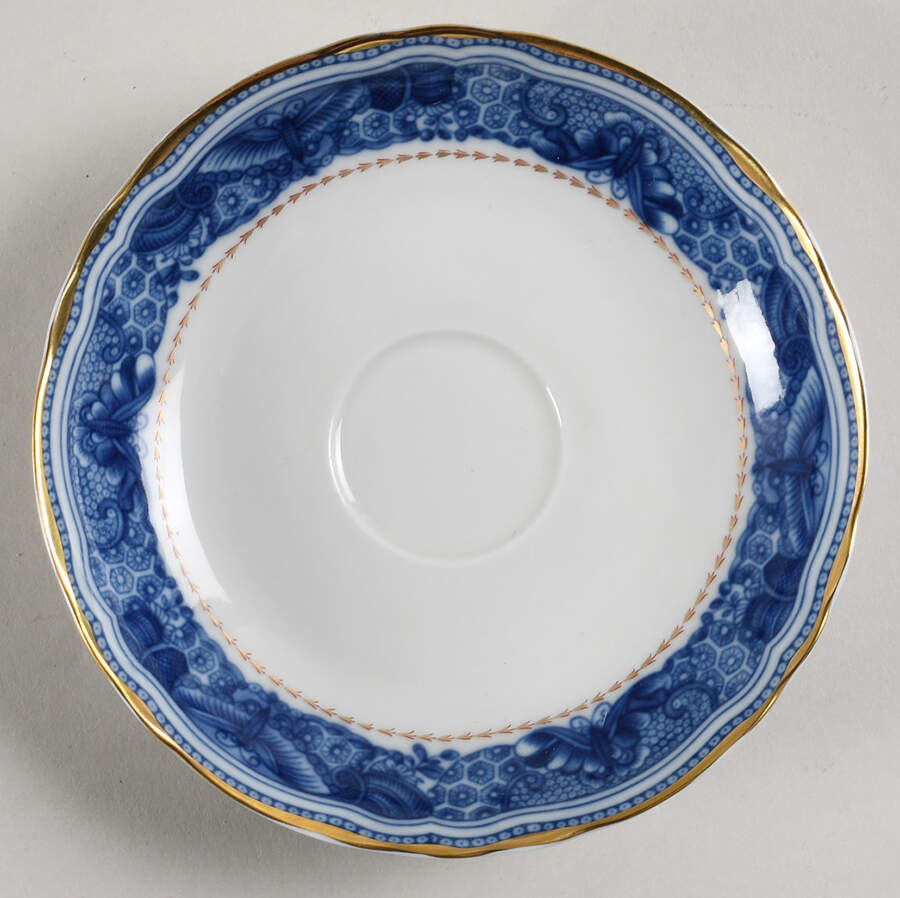 Mandarin Bouquet Saucer for Demitasse Cup by Mottahedeh-1