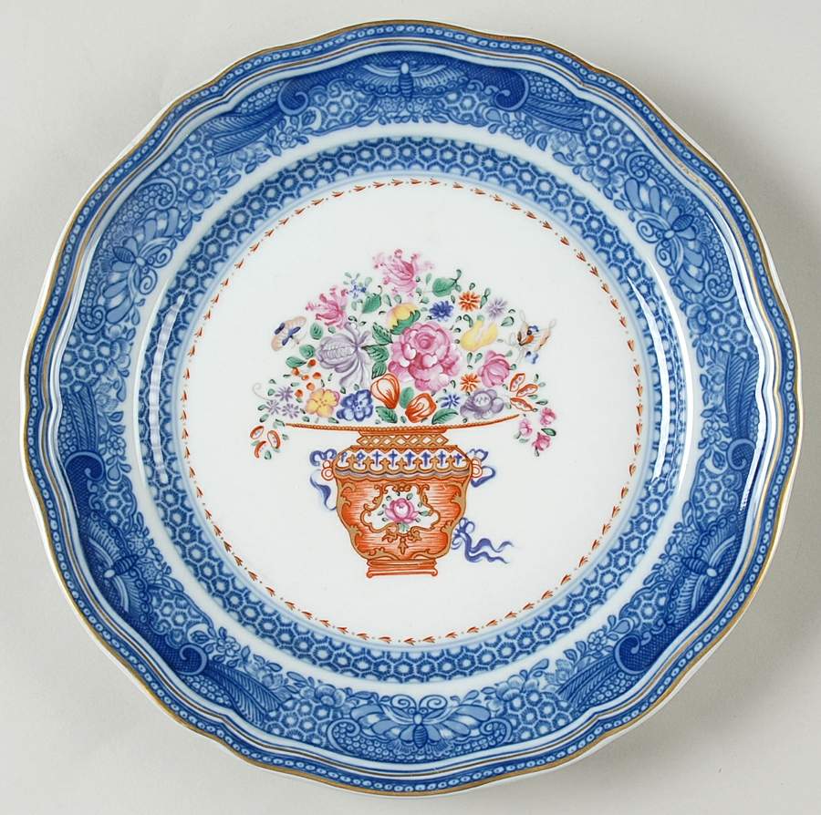 Mandarin Bouquet Dessert Luncheon Plate by Mottahedeh-1