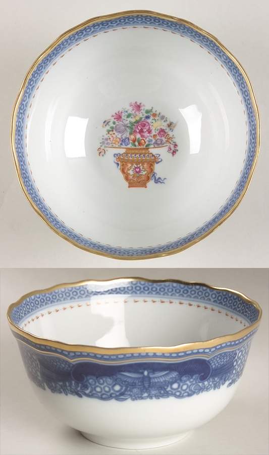 Mandarin Bouquet Dessert Bowl by Mottahedeh-1