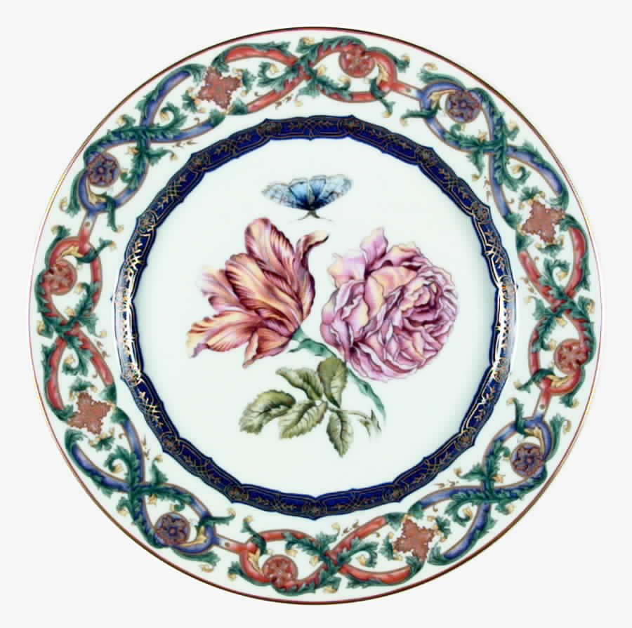 Merian Salad/Dessert Plate by Mottahedeh-1