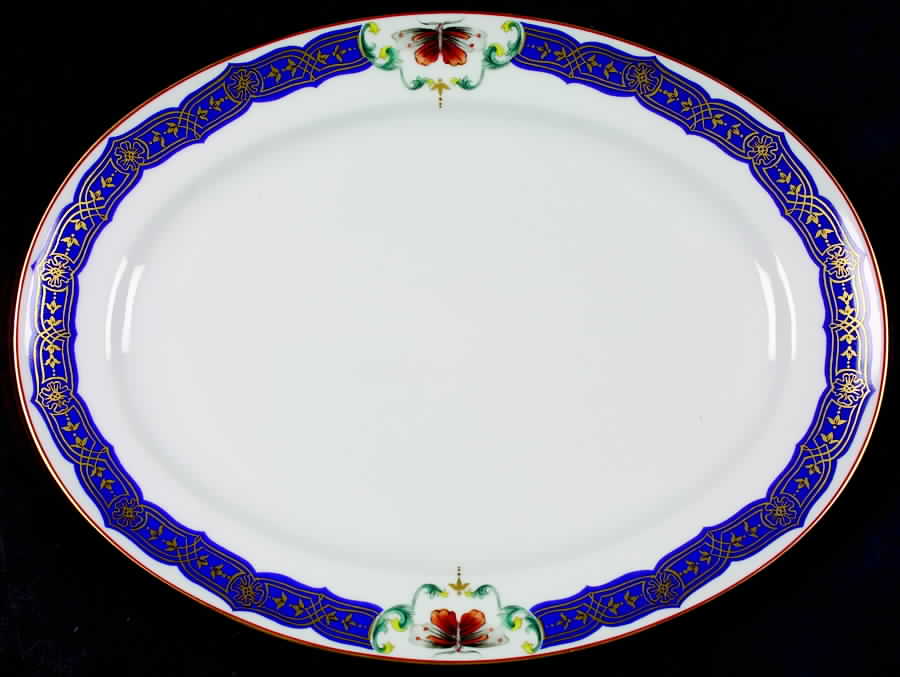 Merian 11" Oval Serving Platter by Mottahedeh-1