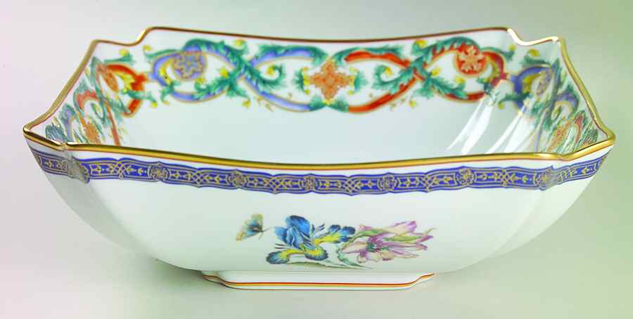 Merian 8" Square Vegetable Bowl by Mottahedeh-1